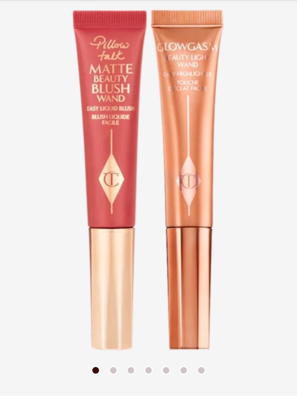 Charlotte Tilbury PILLOW TALK GLOW & BLUSH BEAUTY WAND KIT Pillow Talk &Pinkgasm